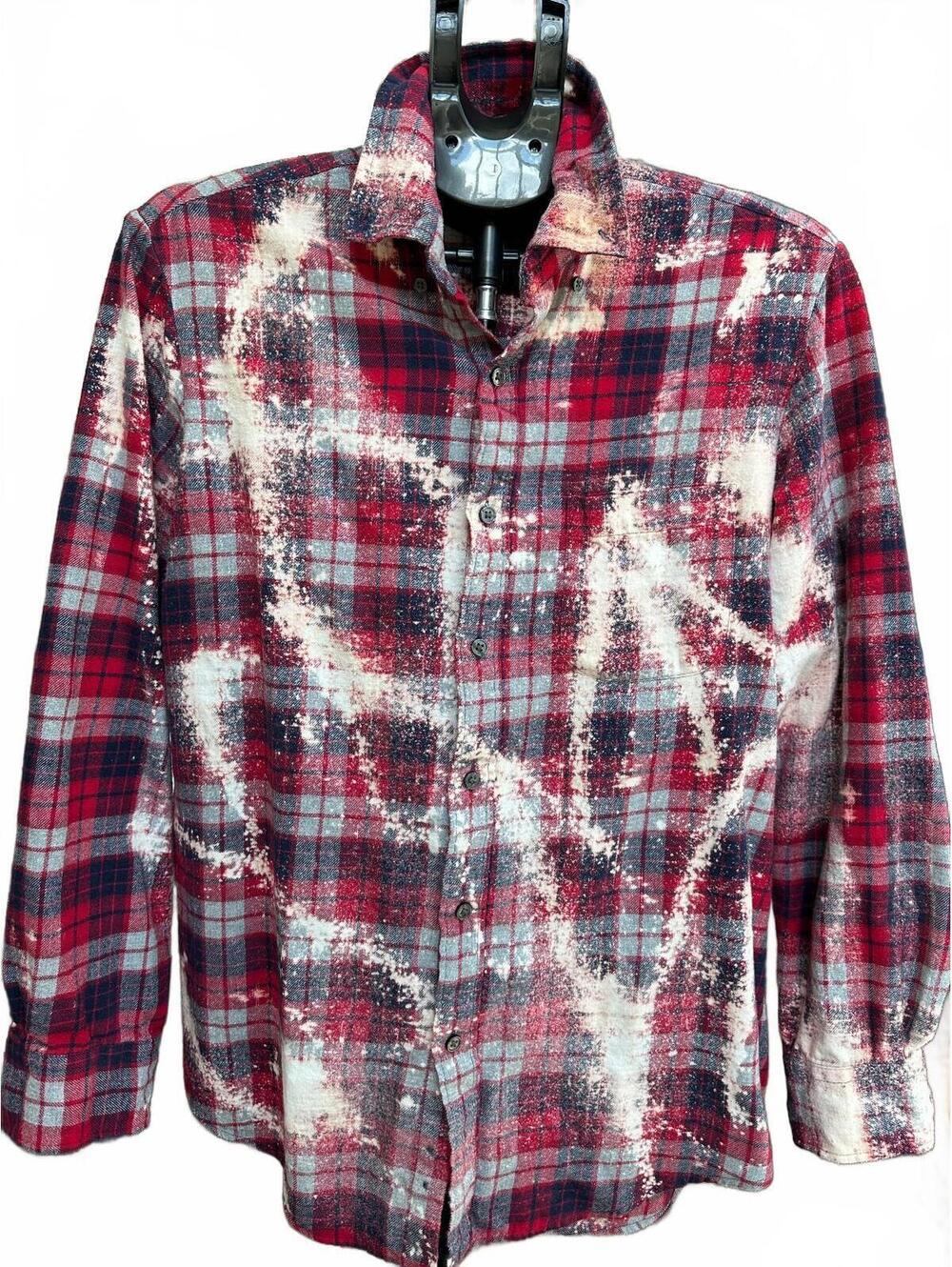 Upcyled Flannel Shirt | Distressed | One of a Kind